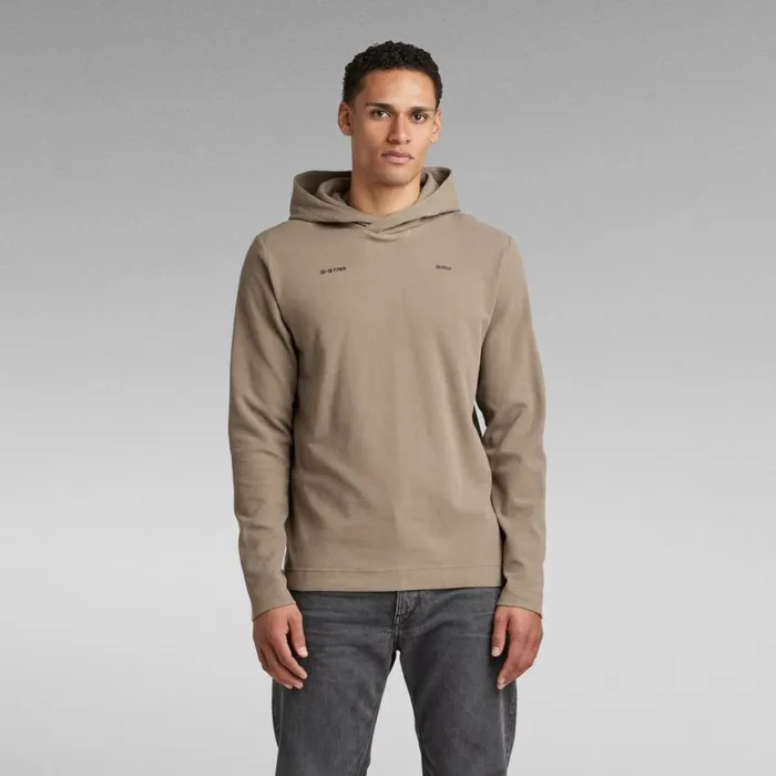 TShirts and Polos Men GStar RAW Lightweight Hoodie Logo Tape Center Back Dark Lever TShirts and Polos Men GStar RAW Lightweight Hoodie Logo Tape Center Back Dark Lever