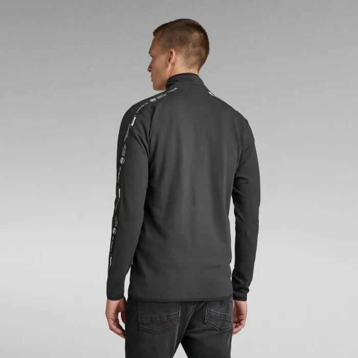 TShirts and Polos Men GStar RAW Lightweight Logo Tape Zip Through Sweater Cloack