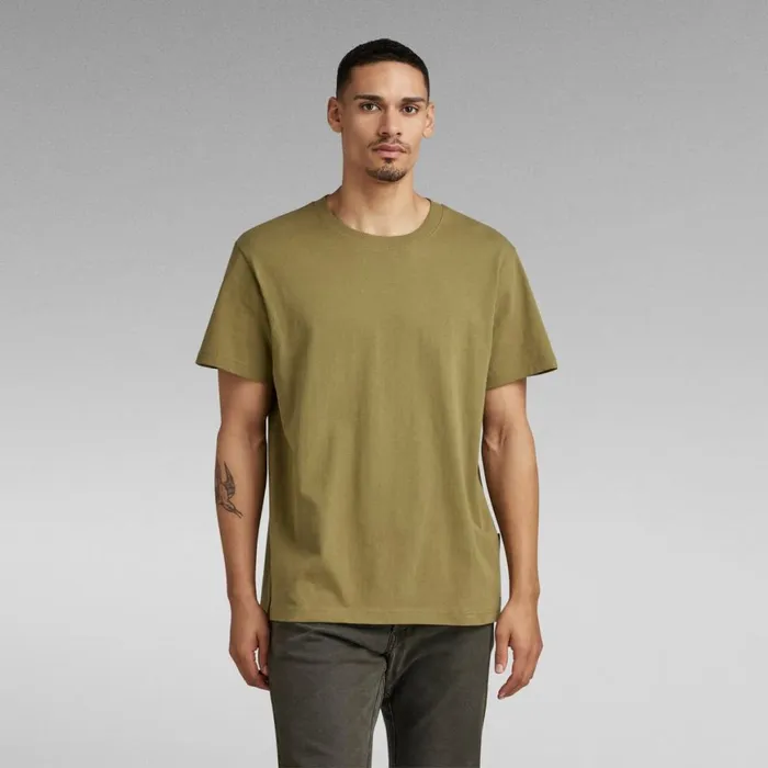 TShirts and Polos Men GStar RAW Loose Round Neck TShirt Smoke Olive