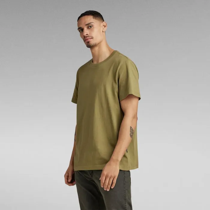 TShirts and Polos Men GStar RAW Loose Round Neck TShirt Smoke Olive