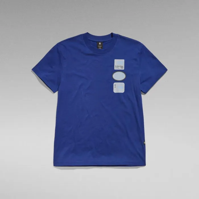TShirts and Polos Men GStar RAW Multi Badge TShirt Ballpen Blue
