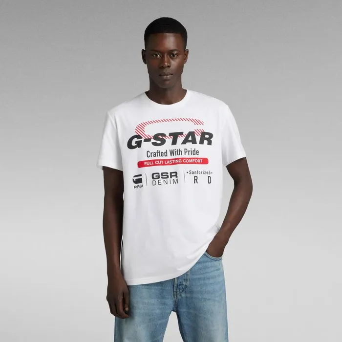 TShirts and Polos Men GStar RAW Old Skool Originals TShirt White