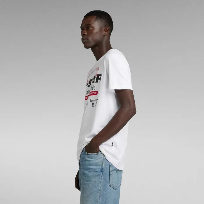 TShirts and Polos Men GStar RAW Old Skool Originals TShirt White