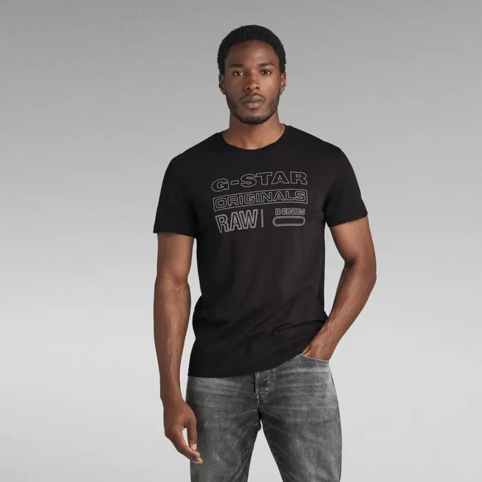 TShirts and Polos Men GStar RAW Originals TShirt Dark Black