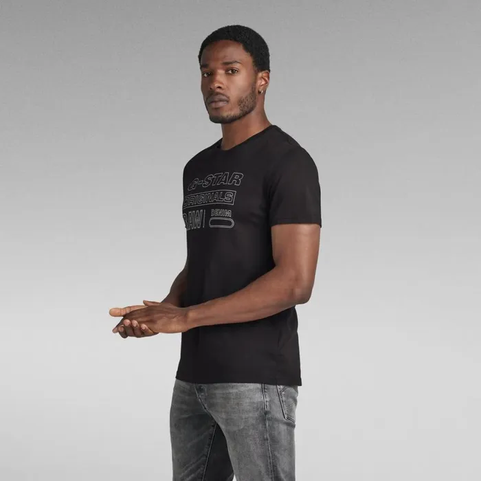 TShirts and Polos Men GStar RAW Originals TShirt Dark Black
