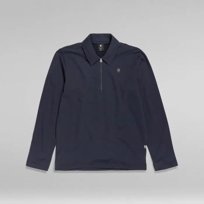 TShirts and Polos Men GStar RAW Polo Half Zip Lightweight Sweater Salute