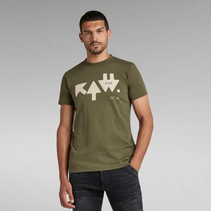 TShirts and Polos Men GStar RAW RAW Arrow TShirt Shadow Olive