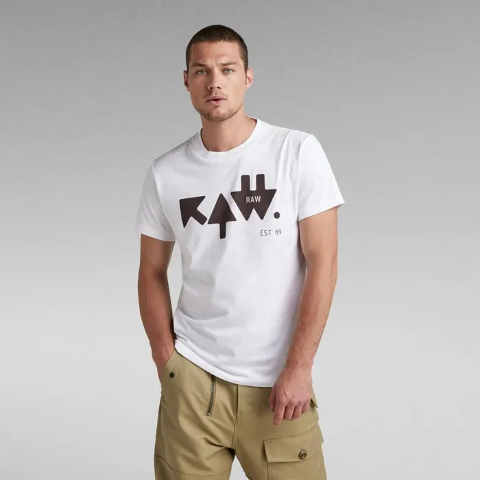 TShirts and Polos Men GStar RAW RAW Arrow TShirt White
