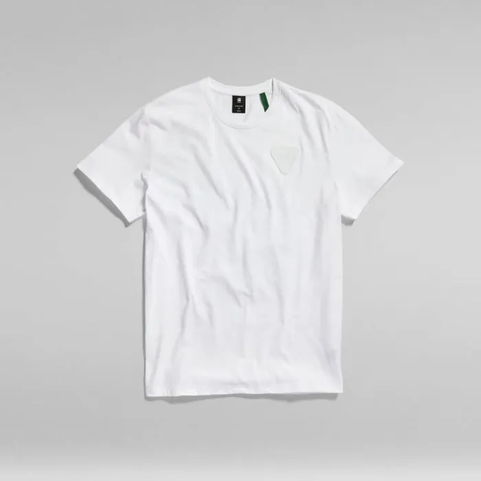 TShirts and Polos Men GStar RAW Shield Chest High Density TShirt White