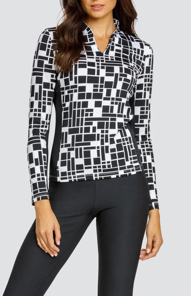 Tail Activewear Faris Top 8211 Tetra Geo Women Long Sleeve