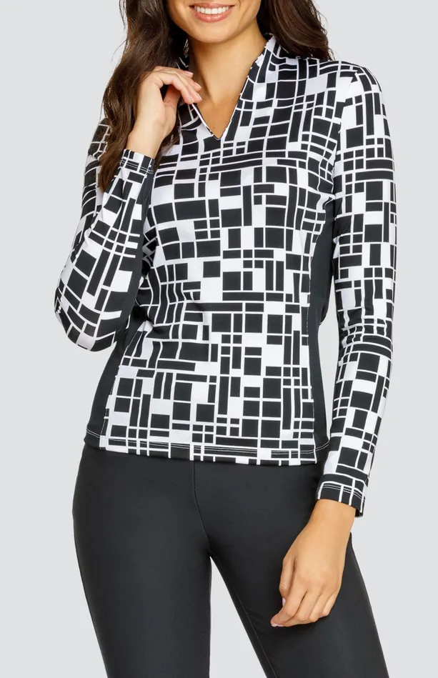 Tail Activewear Faris Top 8211 Tetra Geo Women Long Sleeve