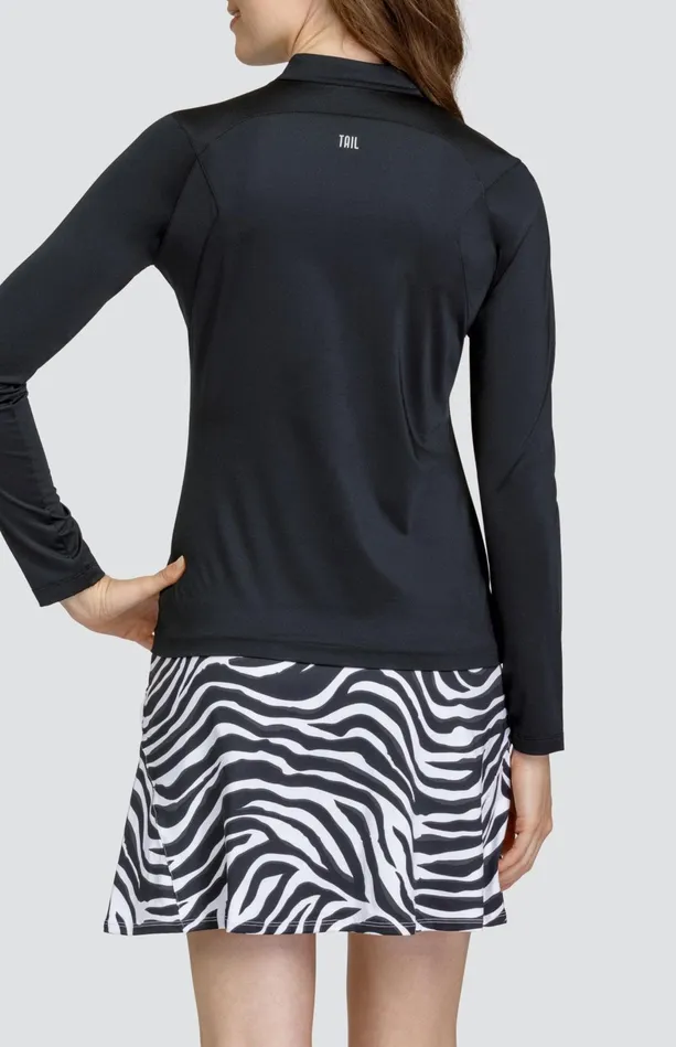 Tail Activewear Lovell Top 8211 Onyx Black Women Long Sleeve