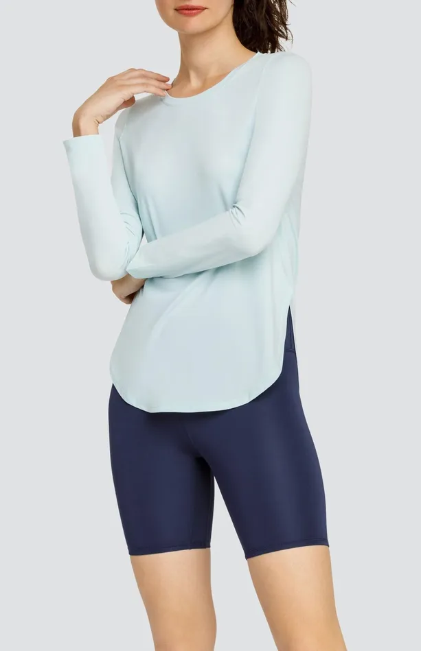 Tail Activewear Panem Top 8211 Blue Glow Women Long Sleeve