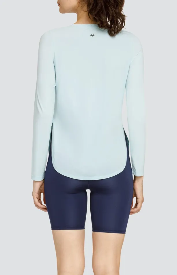 Tail Activewear Panem Top 8211 Blue Glow Women Long Sleeve