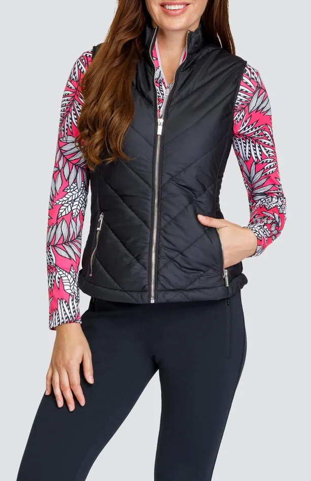 Tail Activewear Sonny Vest 8211 Onyx Black Women Jackets And Vests