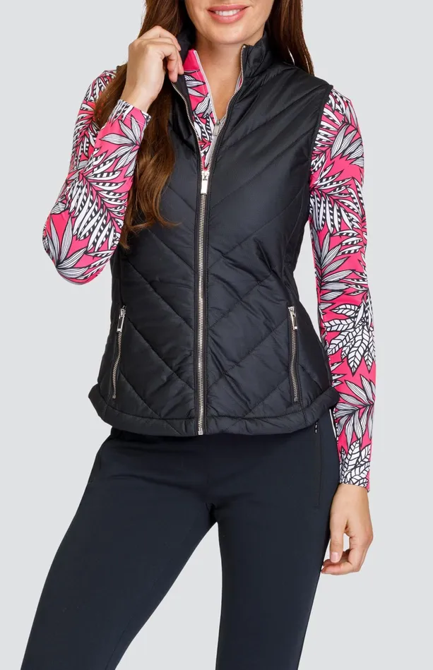 Tail Activewear Sonny Vest 8211 Onyx Black Women Jackets And Vests