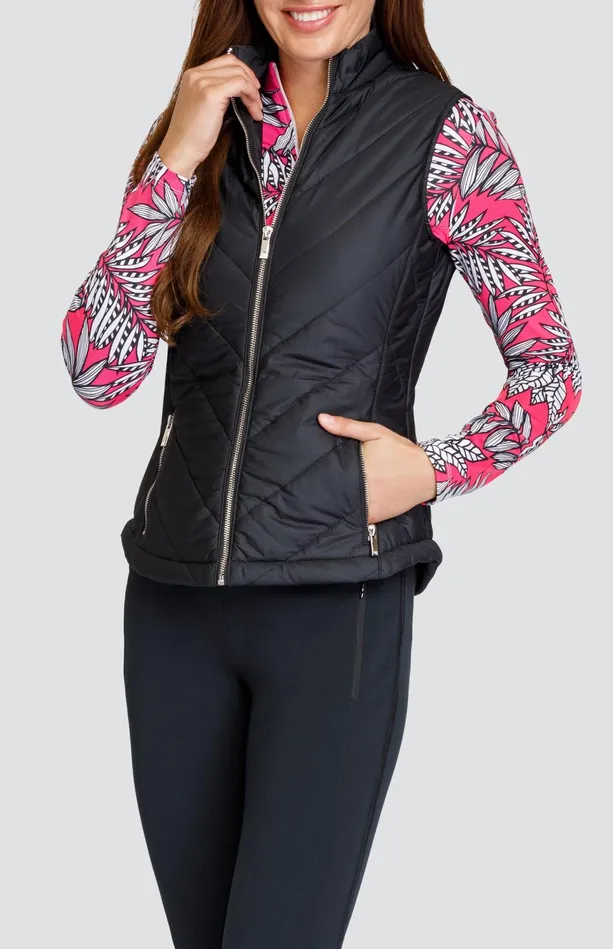 Tail Activewear Sonny Vest 8211 Onyx Black Women Jackets And Vests