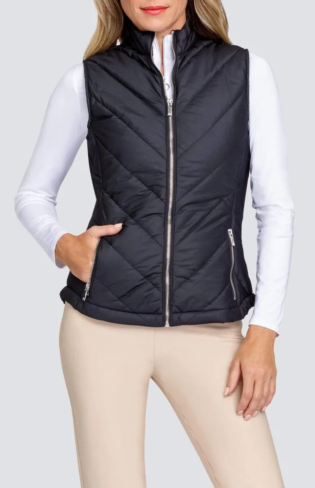 Tail Activewear Sonny Vest 8211 Onyx Black Women Jackets And Vests