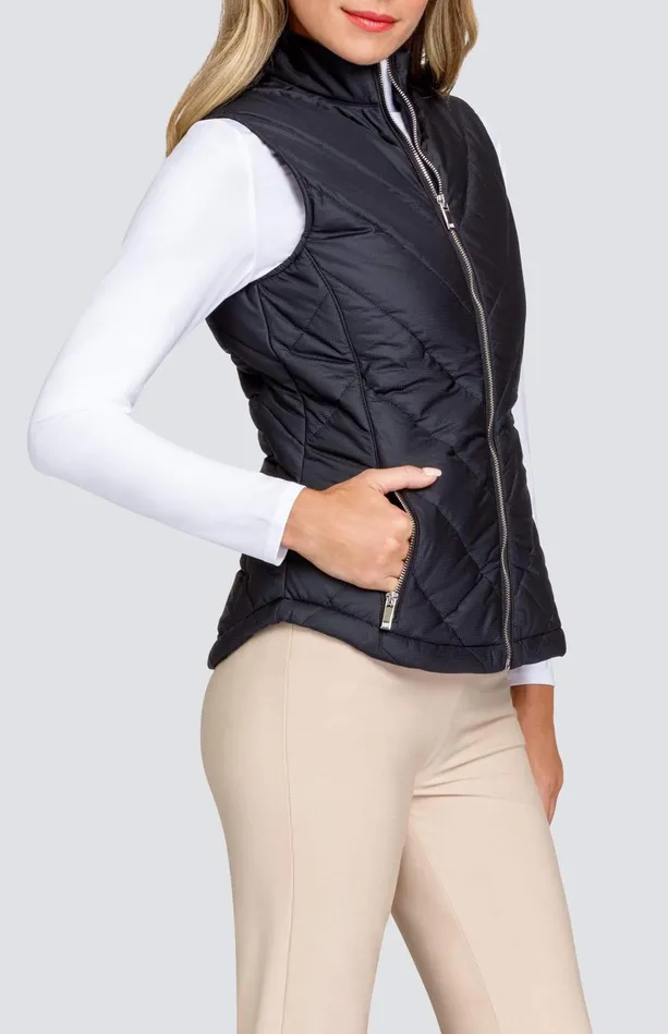 Tail Activewear Sonny Vest 8211 Onyx Black Women Jackets And Vests