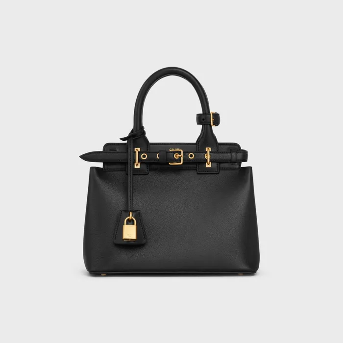 Teen Celine Conti Bag In Supple Calfskin Black Women CELINE CONTI