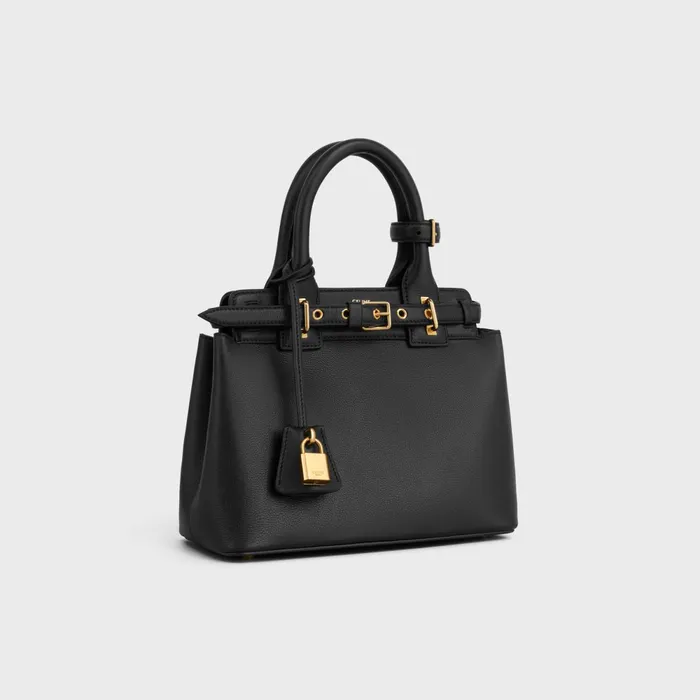 Teen Celine Conti Bag In Supple Calfskin Black Women CELINE CONTI