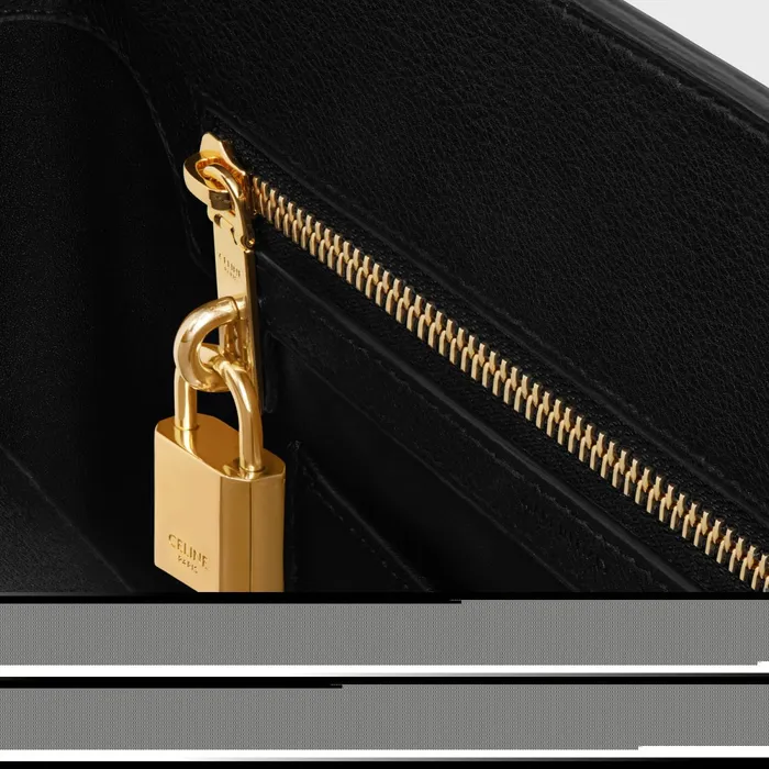 Teen Celine Conti Bag In Supple Calfskin Black Women CELINE CONTI