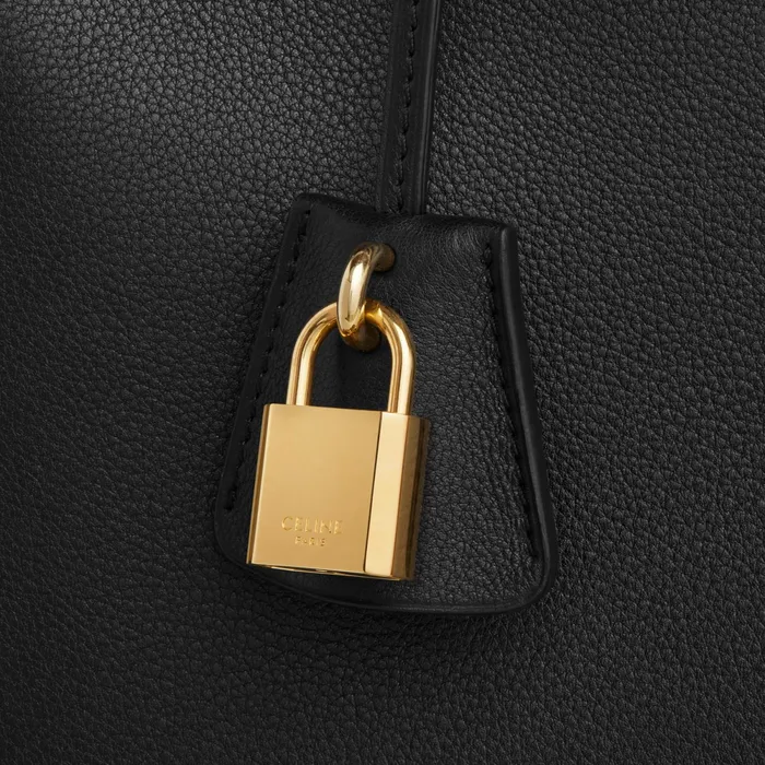 Teen Celine Conti Bag In Supple Calfskin Black Women CELINE CONTI