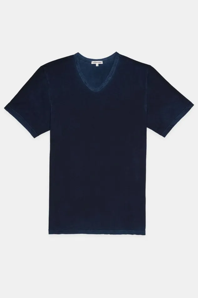 Tees Men COTTON CITIZEN Classic VNeck Tee Vintage Navy