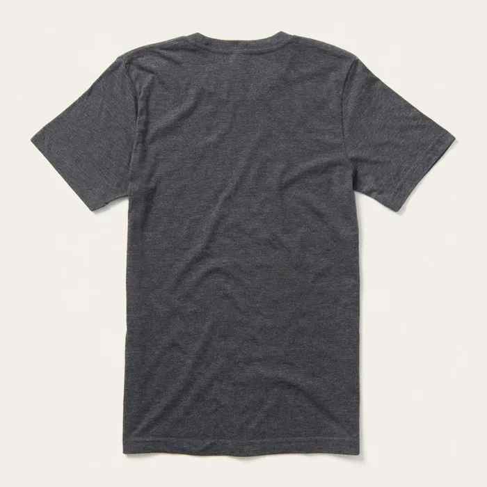 Tees Men Stetson Distressed Stetson Graphic Tee Grey