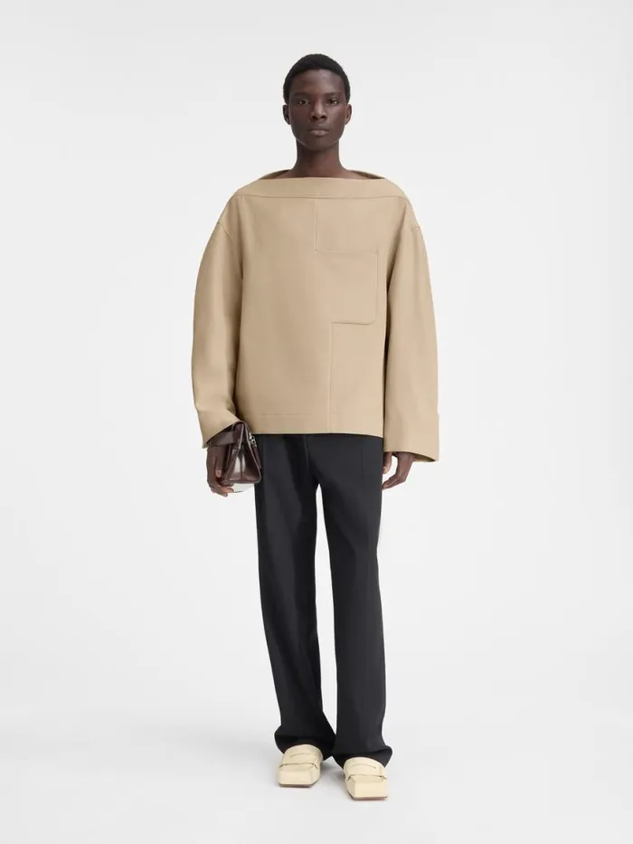 The Ameno Top Beige Men JACQUEMUS Shirts