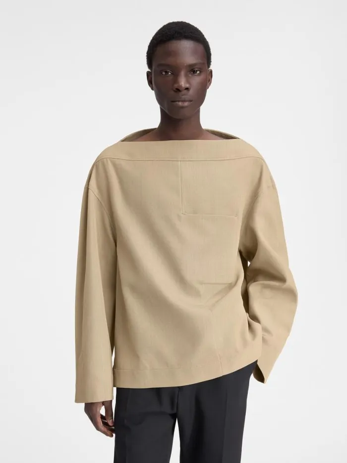 The Ameno Top Beige Men JACQUEMUS Shirts The Ameno Top Beige Men JACQUEMUS Shirts