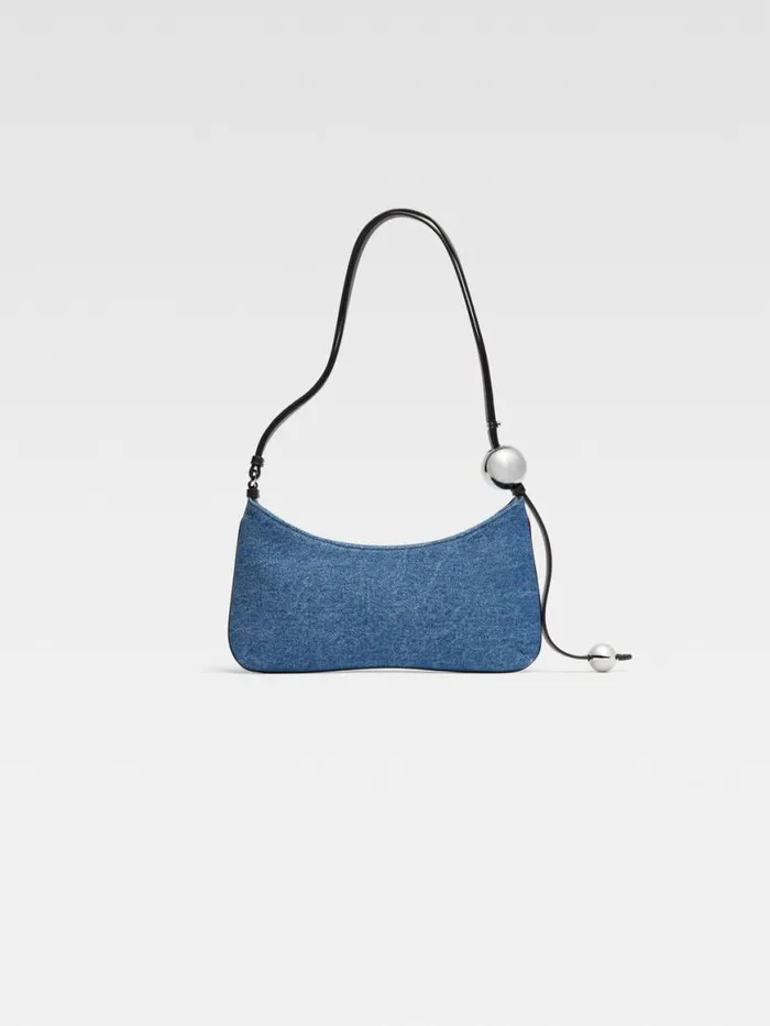 The Bisou Perle Blue Women JACQUEMUS Shoulder Bags The Bisou Perle Blue Women JACQUEMUS Shoulder Bags