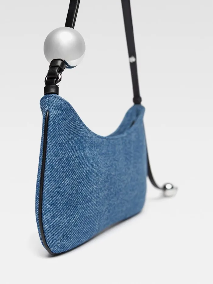 The Bisou Perle Blue Women JACQUEMUS Shoulder Bags The Bisou Perle Blue Women JACQUEMUS Shoulder Bags