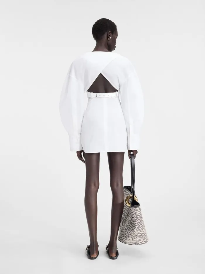 The Casaco Shirt Dress White Women JACQUEMUS Dresses and Skirts The Casaco Shirt Dress White Women JACQUEMUS Dresses and Skirts