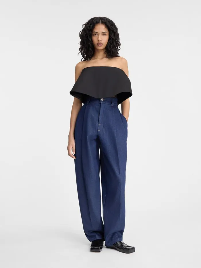 The Curzio DeNmes Denim Pants Navy Women JACQUEMUS Denim