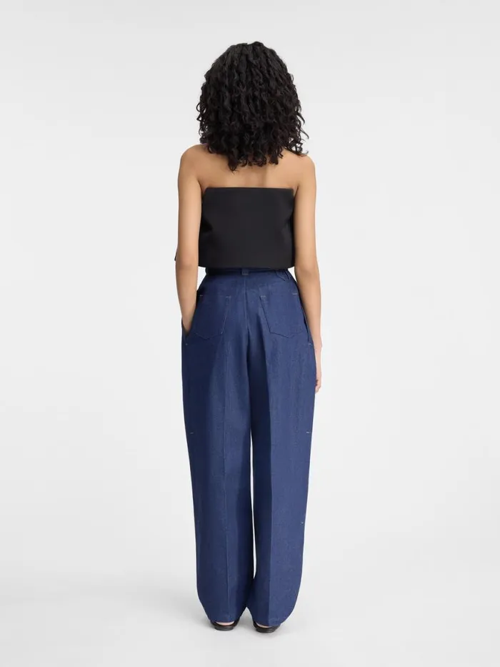The Curzio DeNmes Denim Pants Navy Women JACQUEMUS Denim The Curzio DeNmes Denim Pants Navy Women JACQUEMUS Denim