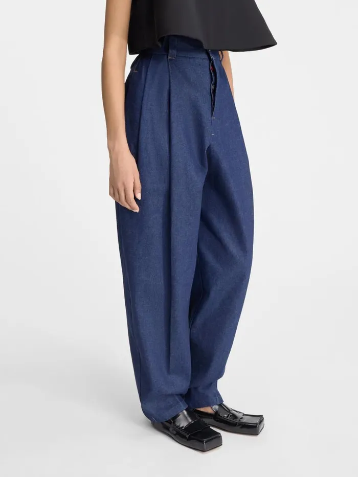 The Curzio DeNmes Denim Pants Navy Women JACQUEMUS Denim The Curzio DeNmes Denim Pants Navy Women JACQUEMUS Denim