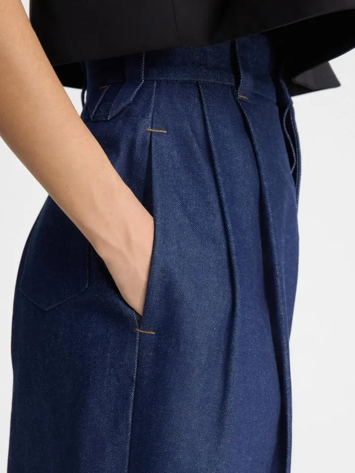 The Curzio DeNmes Denim Pants Navy Women JACQUEMUS Denim The Curzio DeNmes Denim Pants Navy Women JACQUEMUS Denim