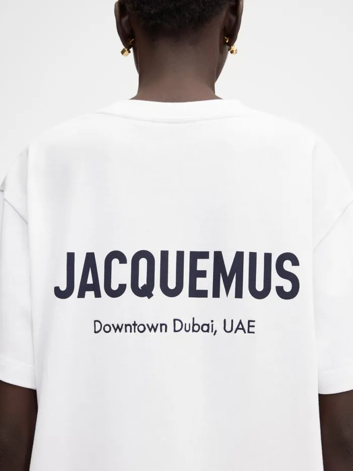 The Dubai Address Tshirt Dubai White WomenMen JACQUEMUS Tshirts The Dubai Address Tshirt Dubai White WomenMen JACQUEMUS Tshirts
