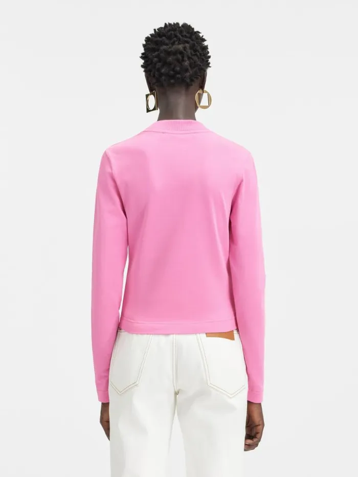 The Gros Grain Longsleeve Tshirt Pink Women JACQUEMUS Tshirts The Gros Grain Longsleeve Tshirt Pink Women JACQUEMUS Tshirts