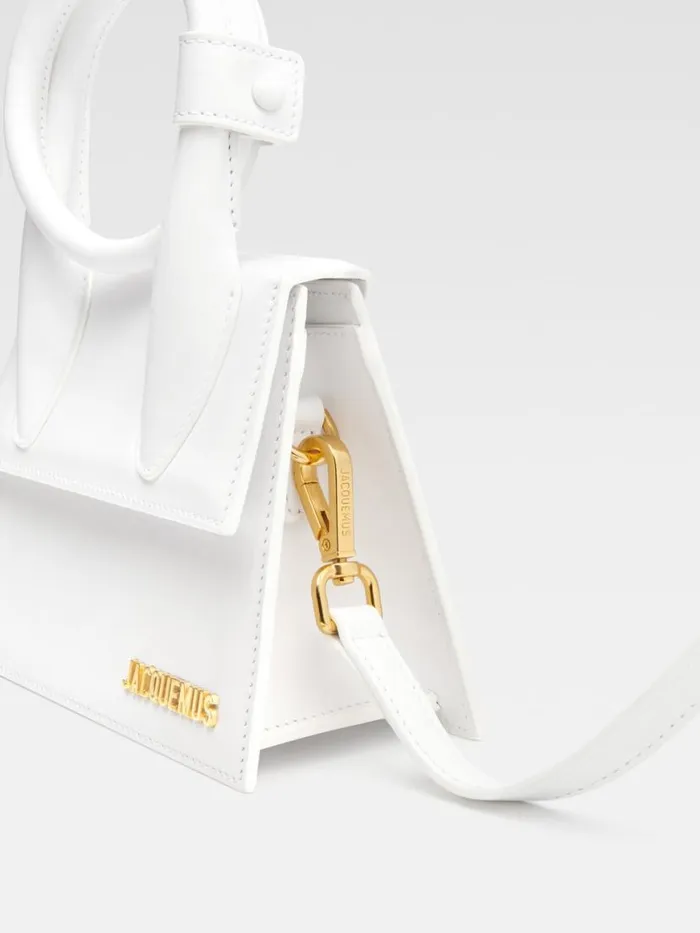 The Knot Chiquito White Women JACQUEMUS Crossbody and Handbags The Knot Chiquito White Women JACQUEMUS Crossbody and Handbags