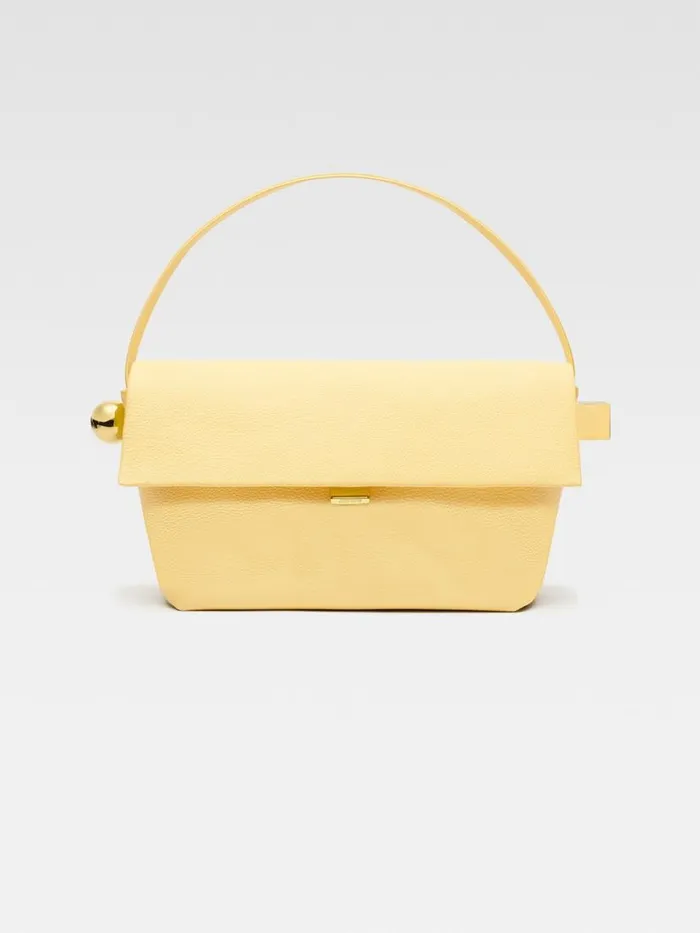 The Large Rond Carr Light Yellow Women JACQUEMUS Shoulder Bags