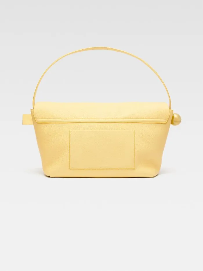 The Large Rond Carr Light Yellow Women JACQUEMUS Shoulder Bags The Large Rond Carr Light Yellow Women JACQUEMUS Shoulder Bags