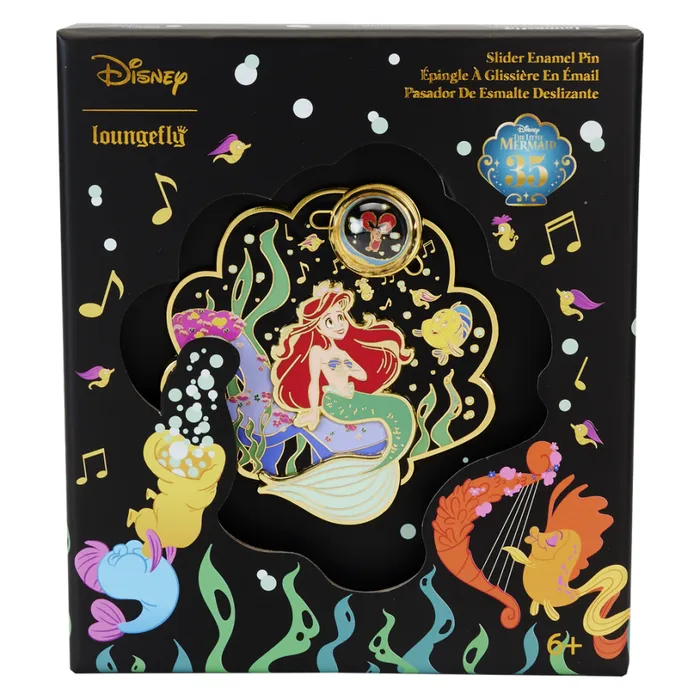 The Little Mermaid 35th Anniversary Life Is The Bubbles 3 Unisex Loungefly Enamel Pins The Little Mermaid 35th Anniversary Life Is The Bubbles 3 Unisex Loungefly Enamel Pins