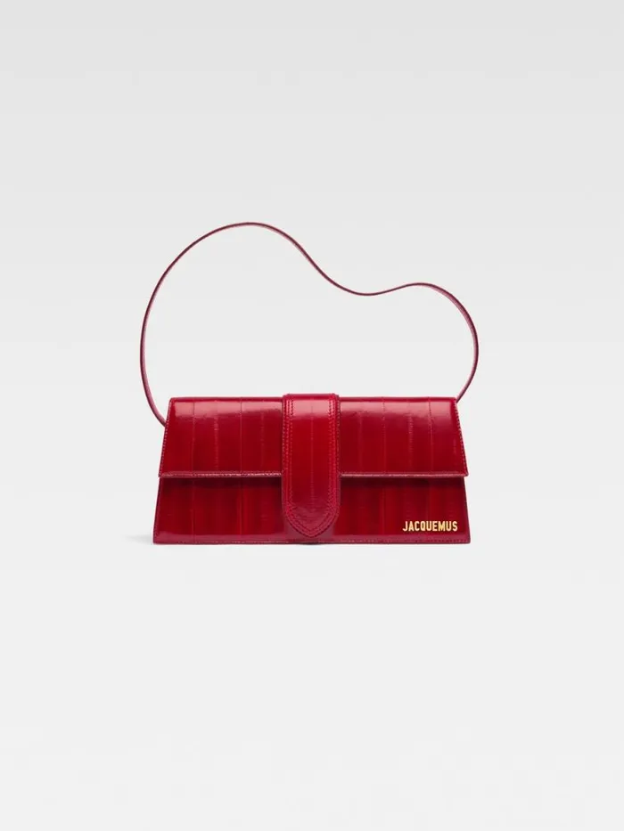 The Long Bambino Dark Red Women JACQUEMUS Shoulder Bags