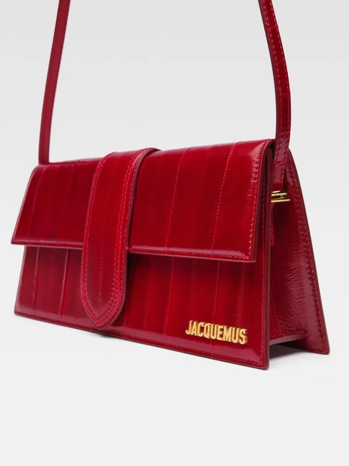 The Long Bambino Dark Red Women JACQUEMUS Shoulder Bags The Long Bambino Dark Red Women JACQUEMUS Shoulder Bags