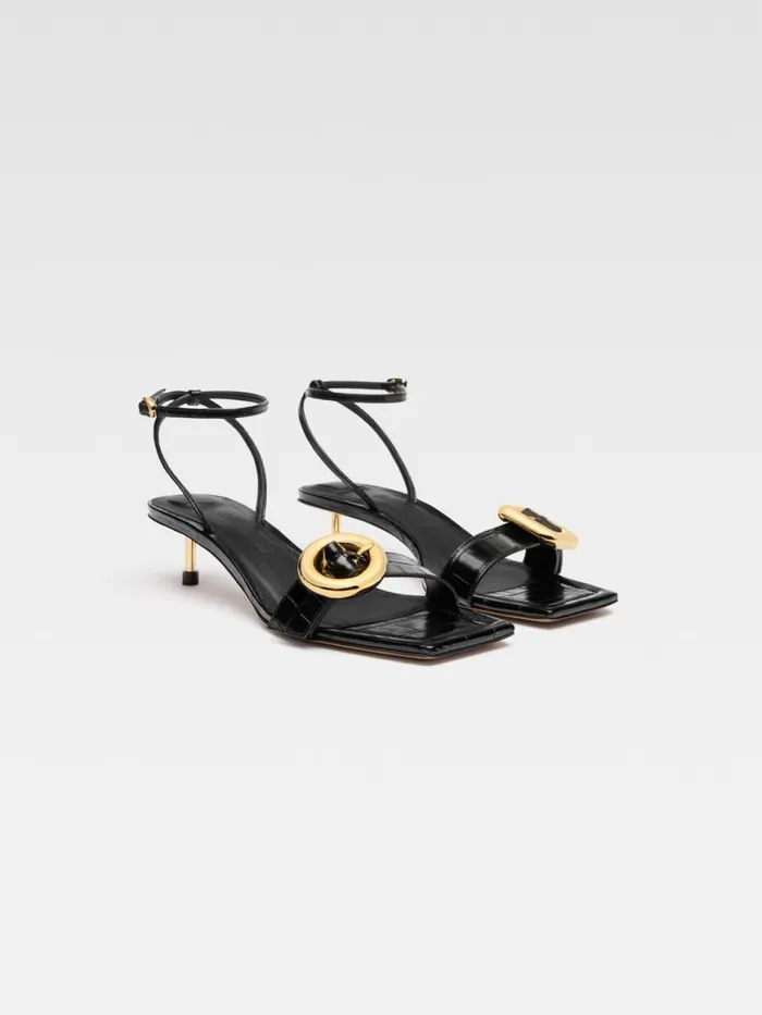 The Low Regalo Sandals Black Women JACQUEMUS Shoes The Low Regalo Sandals Black Women JACQUEMUS Shoes