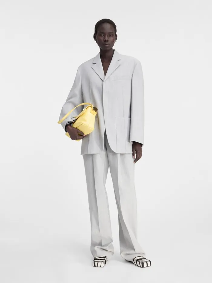 The Man039s Jacket Light Grey Women JACQUEMUS Coats and Jackets