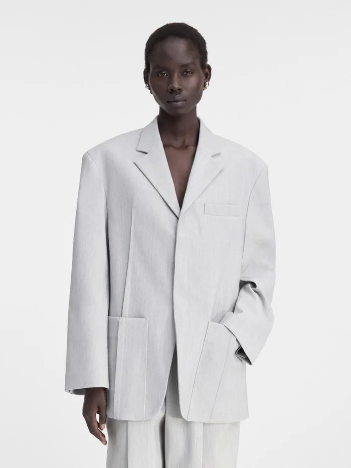 The Man039s Jacket Light Grey Women JACQUEMUS Coats and Jackets The Man039s Jacket Light Grey Women JACQUEMUS Coats and Jackets