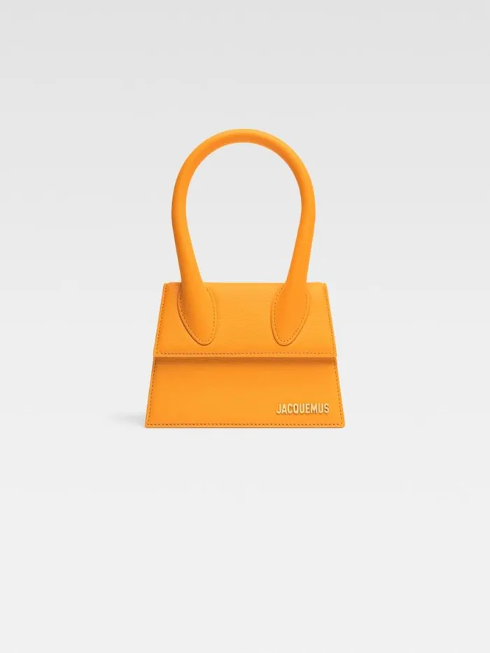 The Medium Chiquito Dark Orange Women JACQUEMUS Crossbody and Handbags